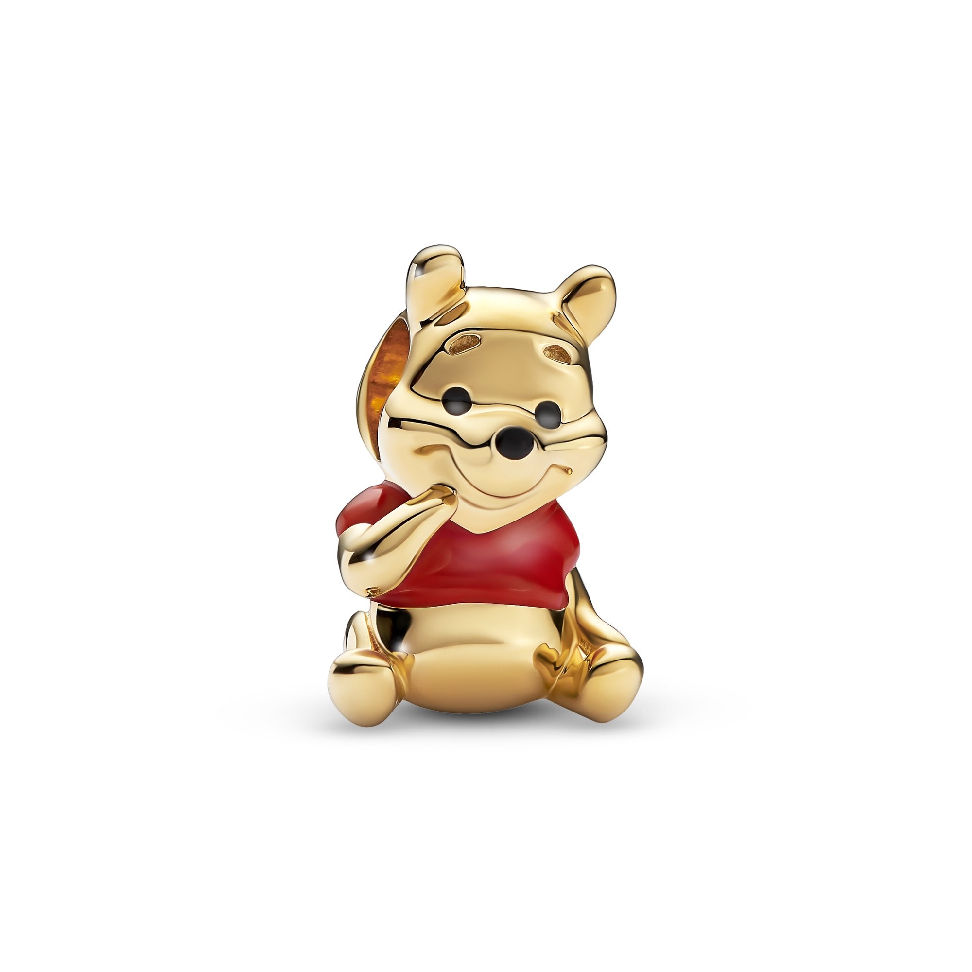 Pandora Disney Winnie Puuh Bär Charm - 585 Gelbgold Verg. - Mehrfarbig