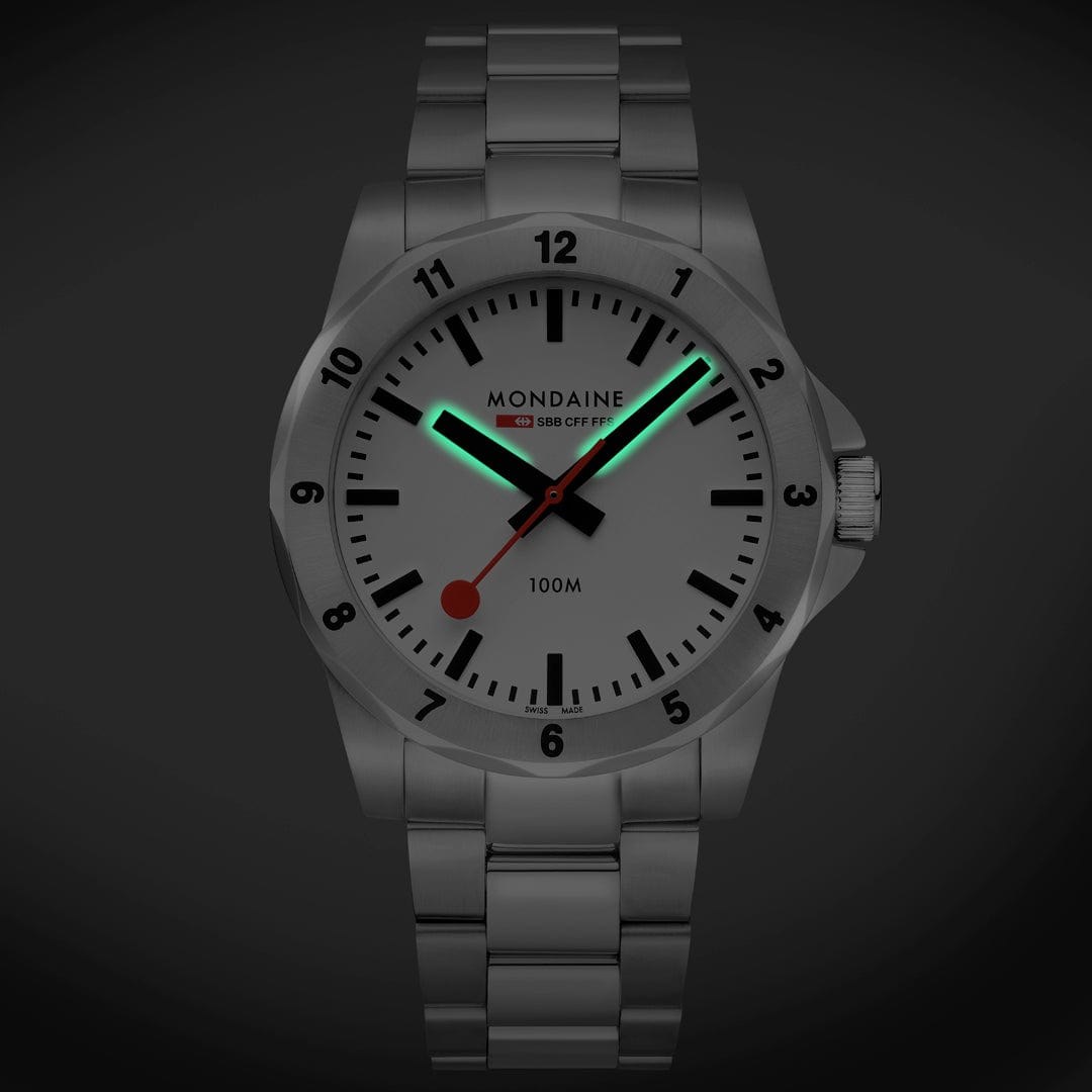 Mondaine Uhr MSN.4211B.SK - Numeri Backlight - 42 mm – Ansicht 4