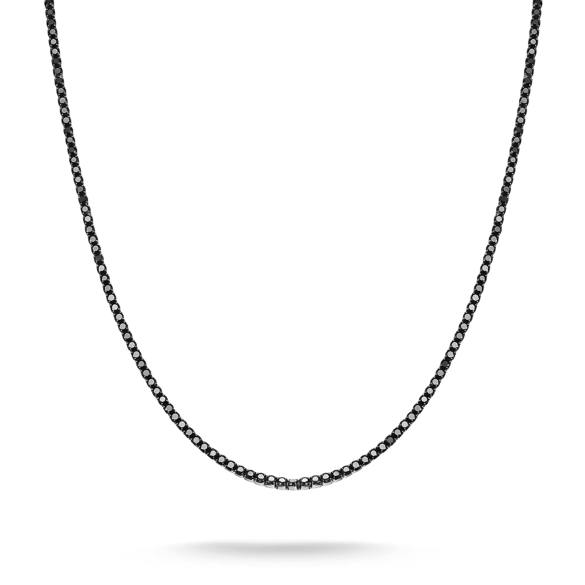 Thomas Sabo Sparkling Black Kette 38 - 42 cm - Silber geschw. & Zirkonia - Schwarz – Ansicht 2