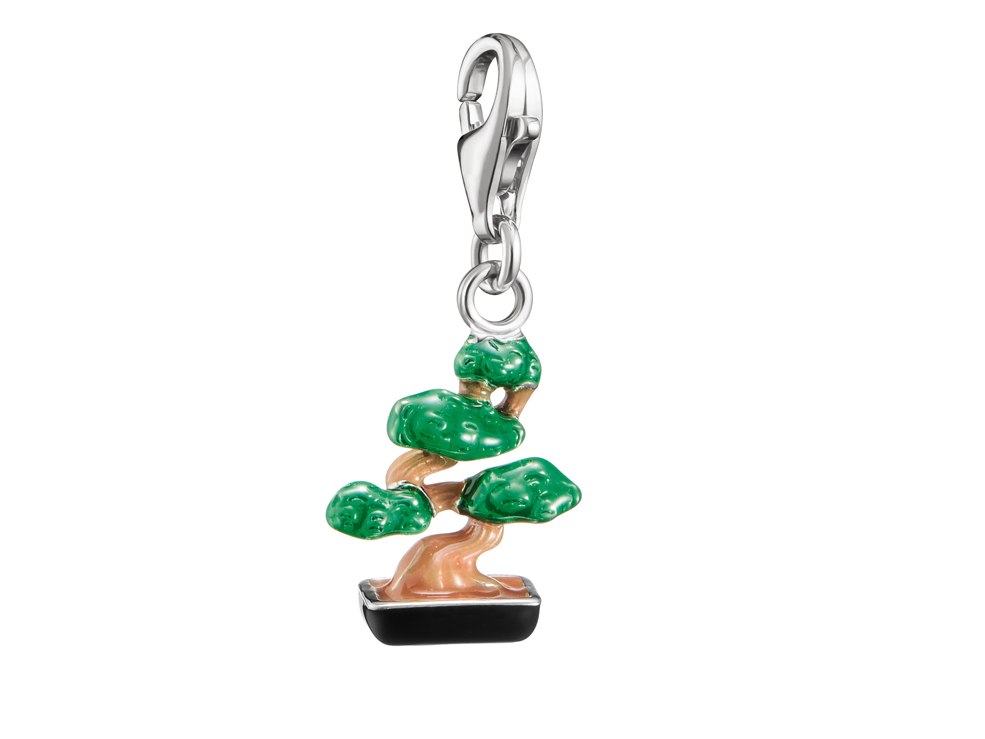 Thomas Sabo Connect - 2237-664-6 Tokyo Crush Charm Bonsai - Sterling Silber geschw. & Kaltemail - Grün - Charm mit Öse