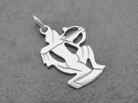 Schütze 925 Sterling Silber Sternzeichen plastisch anhänger von Juwelier Harnisch, richtig detailreiche Darstellung des Schütze-Symbols in hochwertigem Silber.