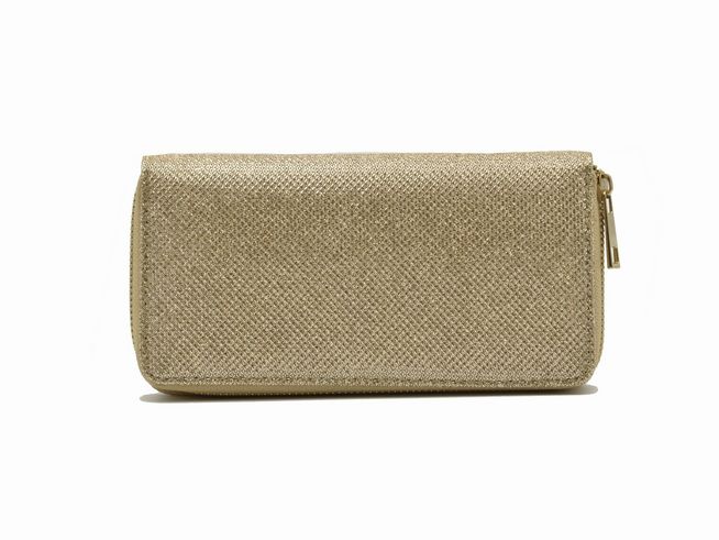 Goldene Geldbörse mit den Maßen 19x10x2 cm, Hersteller Juwelier Harnisch. Die Geldbörse besticht durch ihr elegantes Design und bietet Platz für Karten und Bargeld.