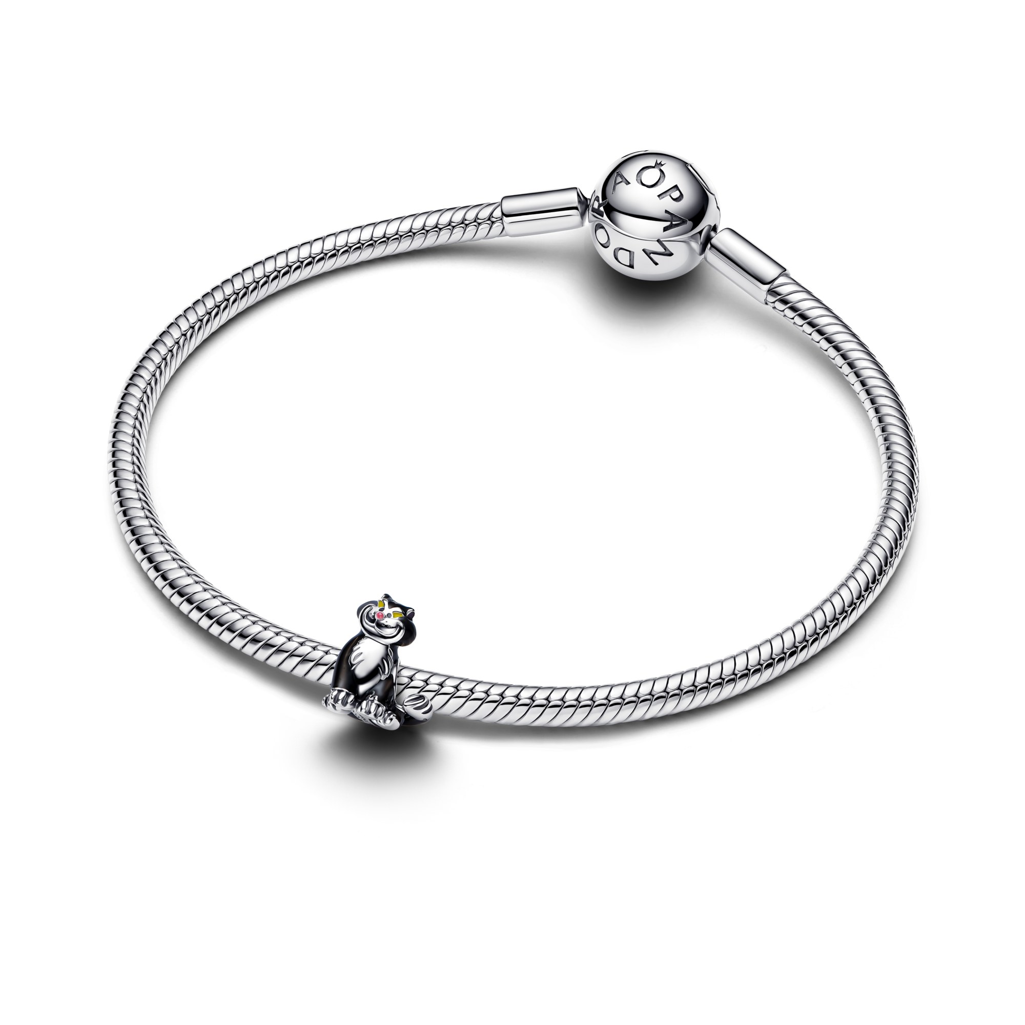 Pandora Disney Villains Lucifer Charm - Sterling Silber - Emaille Schwarz – Ansicht 3