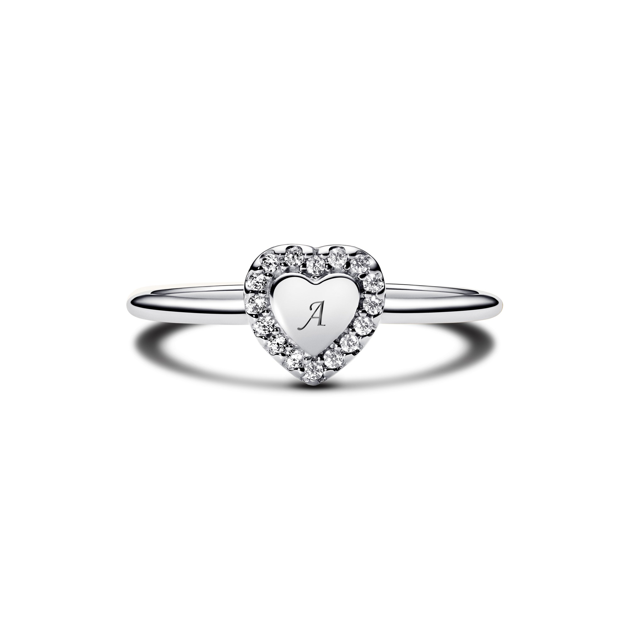 Pandora Ring - Herz Halo Ring - Sterling Silber - Zirkonia – Ansicht 2