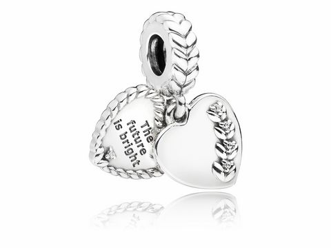 PANDORA - Herz Blüten Silber mit Zirkonia - 797581CZ