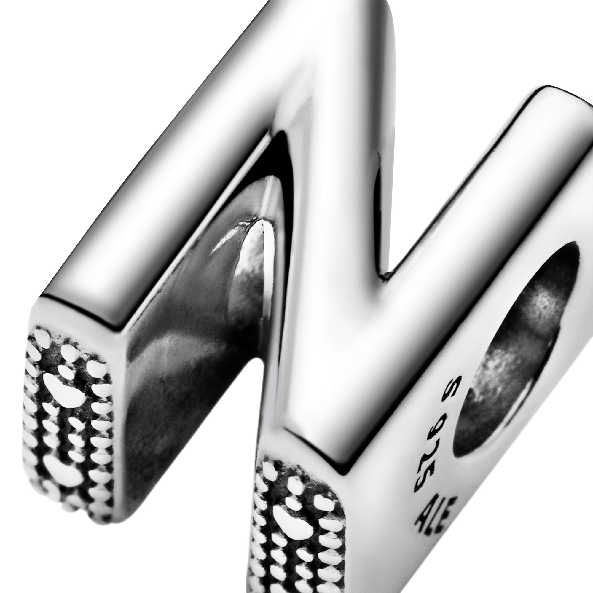 PANDORA Charm - Buchstabe N - Letter N - 925 Sterling Silber – Ansicht 4