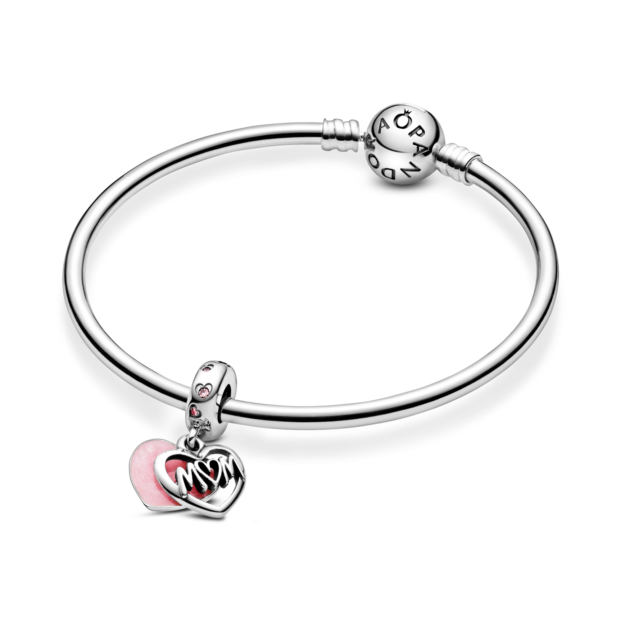Pandora Silber Charm Anhänger - Mum - Zirkonia + Emaille – Ansicht 4