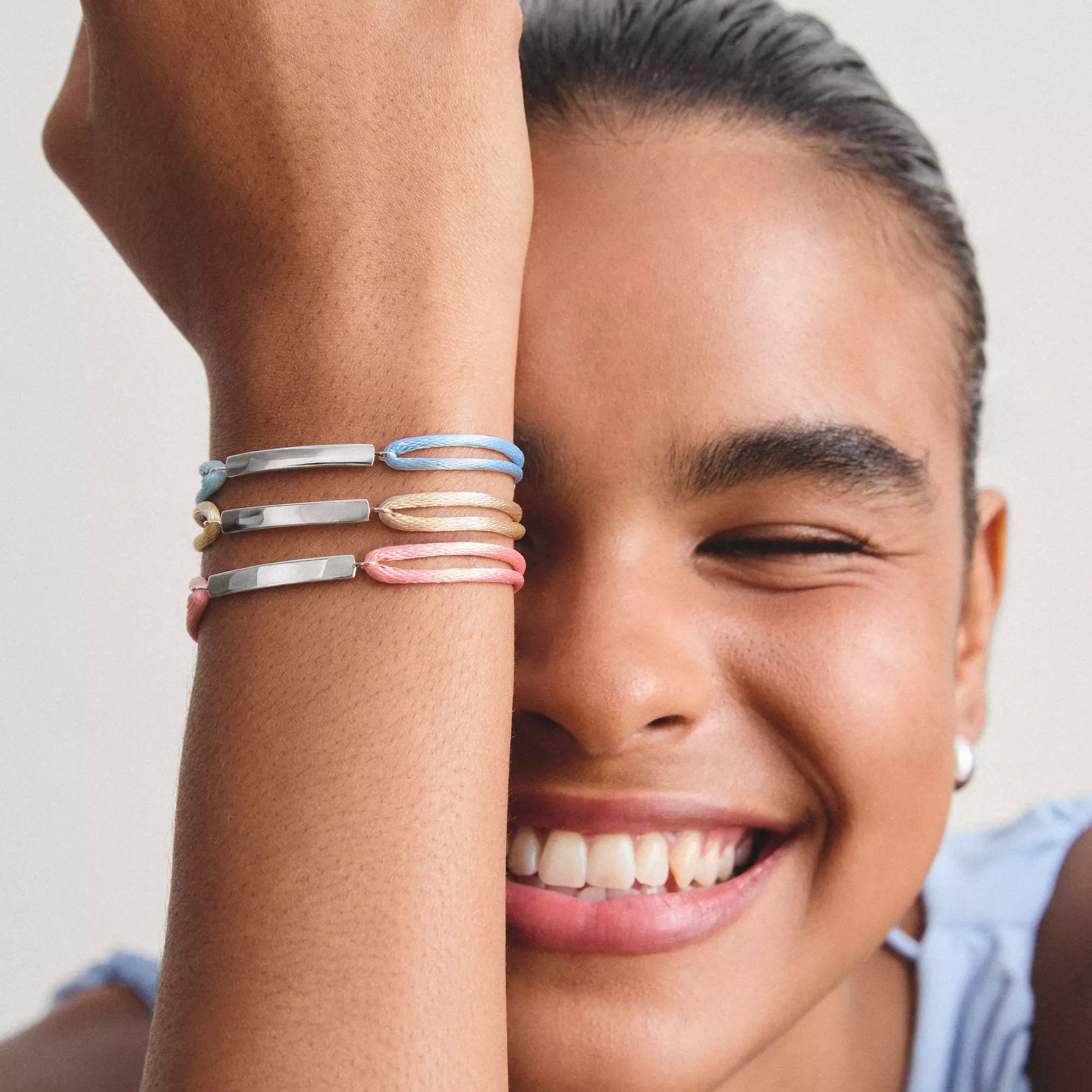 Thomas Sabo Together - Gravur-Armband - 24 cm - Sterling Silber recy. - pink – Ansicht 3
