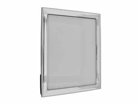 Bilderrahmen aus Sterling Silber in rechteckiger Form für die Fotogröße 13 x 18 cm, elegant und modern gestaltet, Hersteller Juwelier Harnisch, ideal zur Präsentation von Lieblingsbildern.