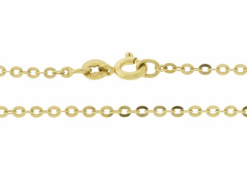 Antkette aus 585 Gold mit einer Länge von 38 cm und einer Stärke von 2 x 2 mm, ausgestattet mit einem Federringverschluss, hergestellt von Juwelier Harnisch.