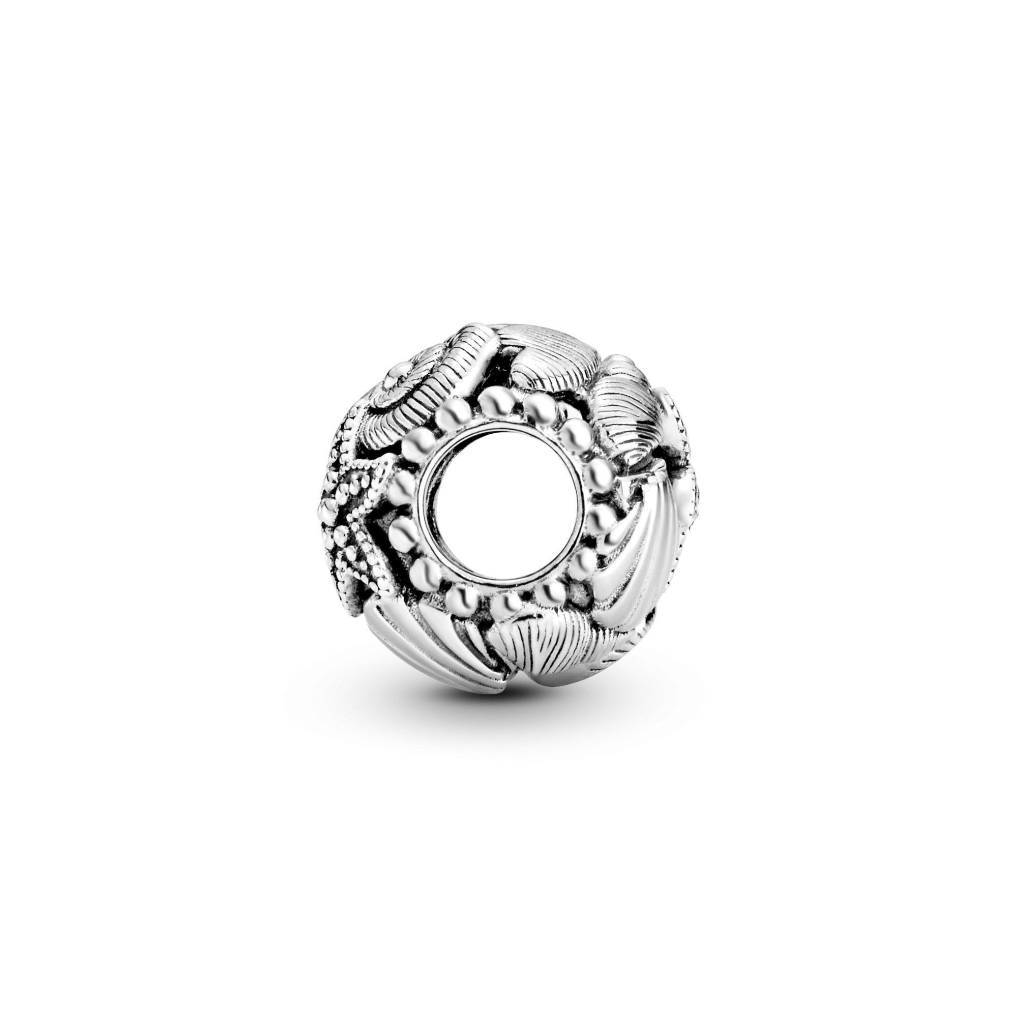 Pandora Silber Durchbrochener Seestern, Muscheln & Herzen Charm – Ansicht 3