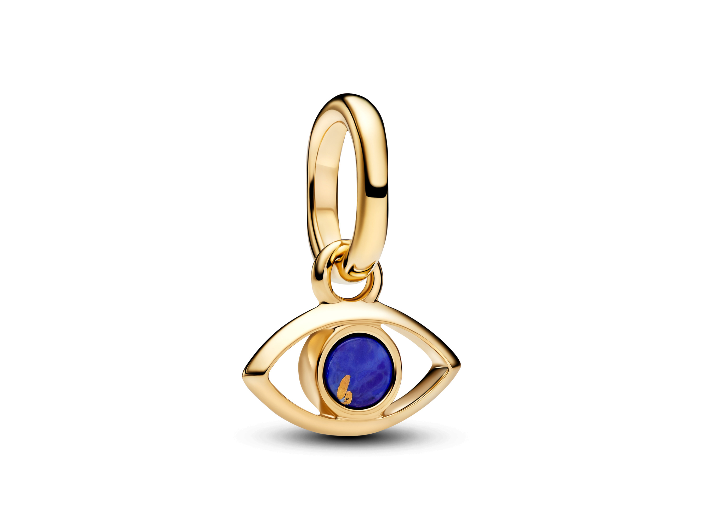 Pandora ME 764609C01 - Evil-Eye Mini-Dangle-Charm synth. Lapislazuli - Blau - Gelbgold Vergoldung