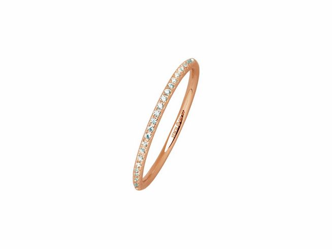Eleganter Xenox Sterling Silber Ring in der Größe 54 mit krappe Roségold Vergoldung und funkelnden Steinen, ideal für stilvolle Akzente im Alltag oder bei besonderen Anlässen.