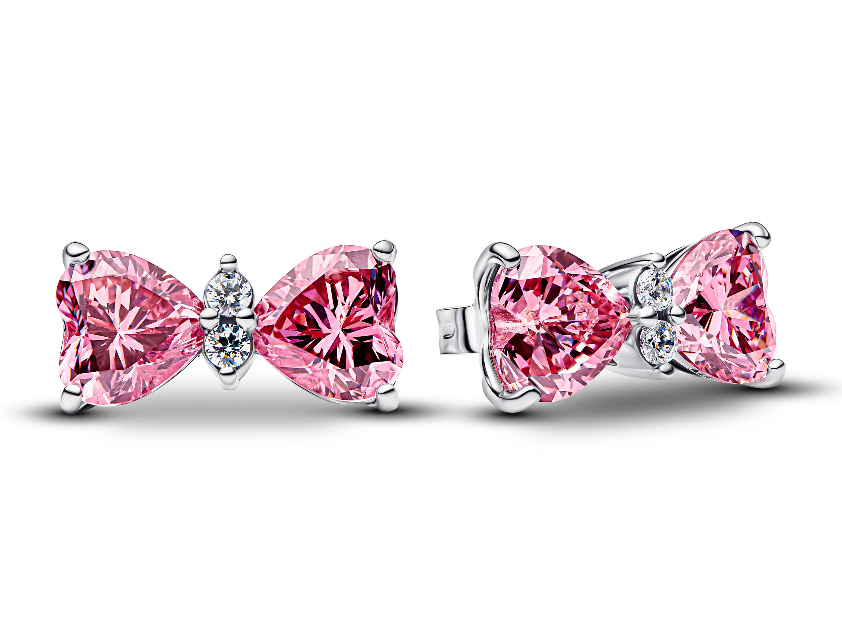 Pandora 294265C01 - Schleife Ohrstecker - Sterling Silber - Zirkonia Pink