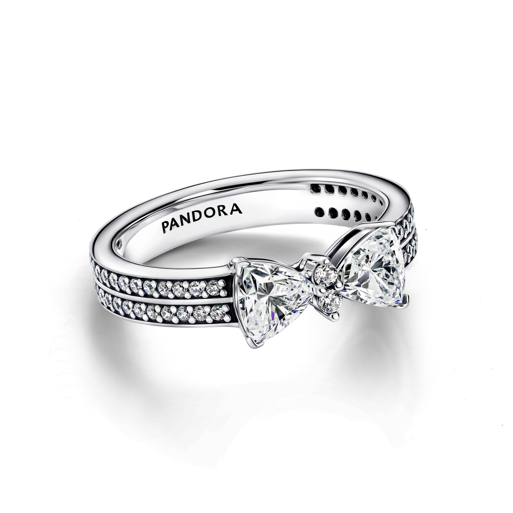 Pandora Ring aus Silber mit klarem Zirkonia – Ansicht 2