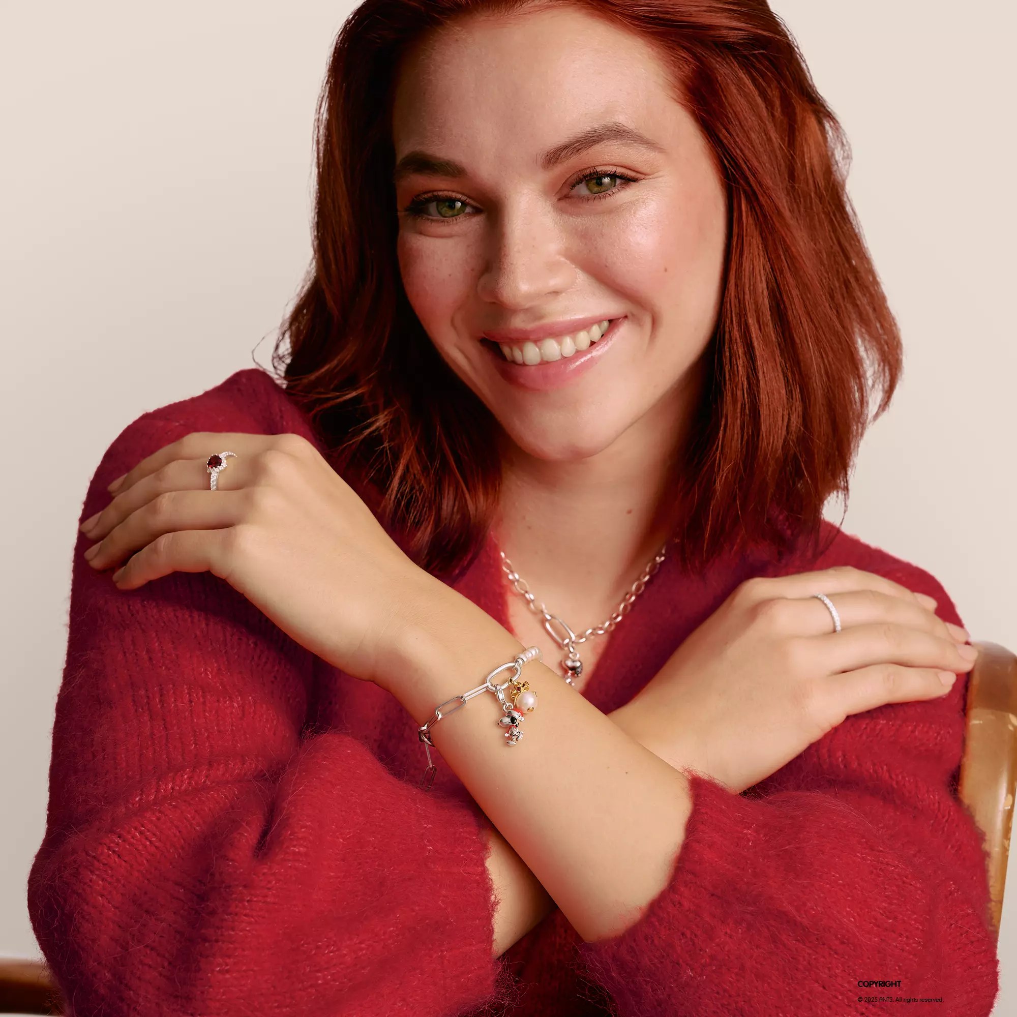 Thomas Sabo Charm-Anhänger Perle mit Schleife Connect 18 Vergoldung – Ansicht 3