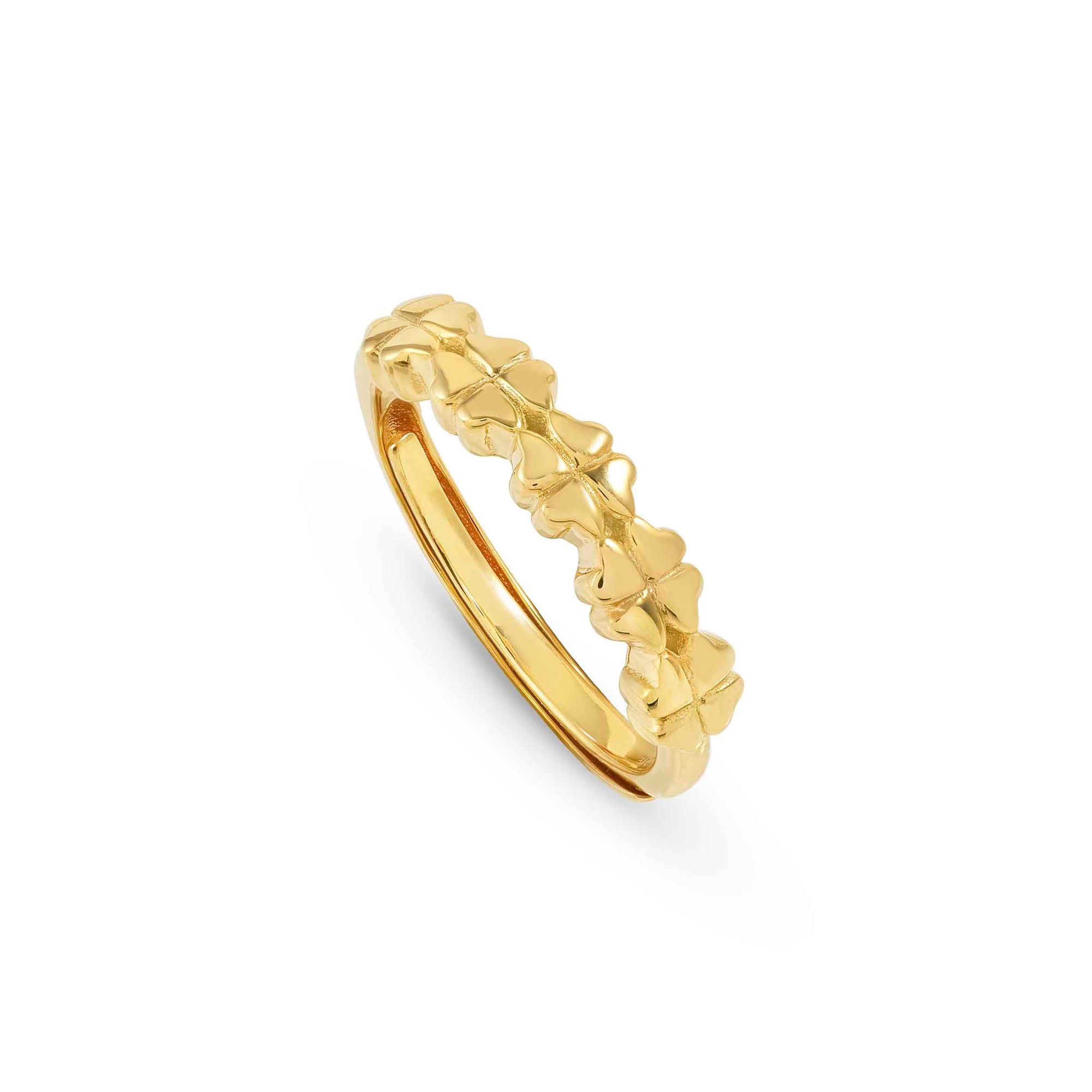 Nomination Sterling Silber - Kleeblatt - vergoldet Ring - Armonica Weite 11-17 – Ansicht 2
