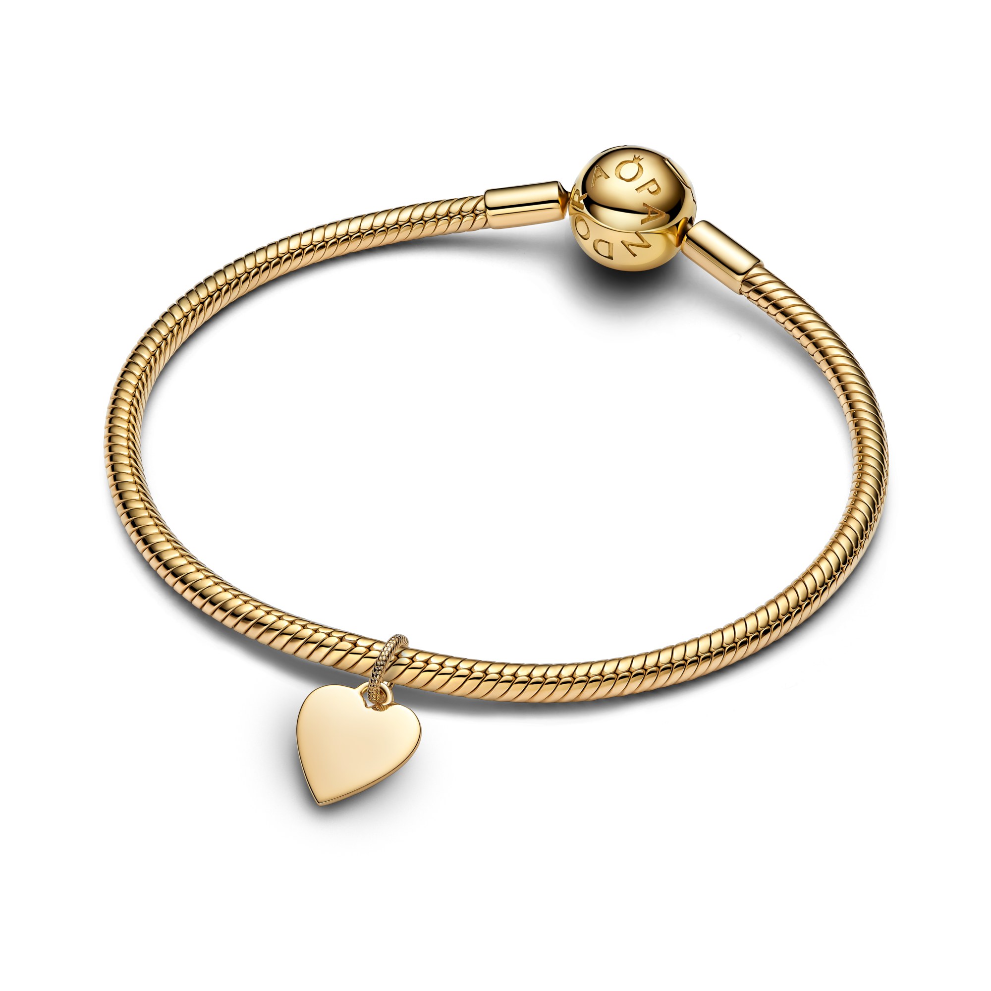 Pandora Herz Charm-Anhänger - Gelbgold Vergoldung – Ansicht 2