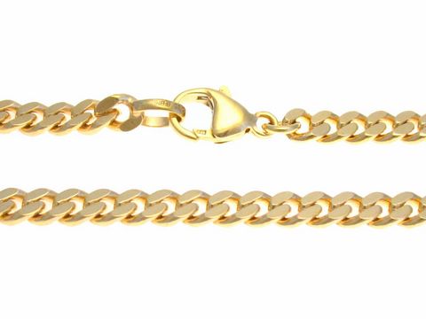 Panzer Armband Flachpanzer in Rotgold 585, 21,5 cm lang und 4 mm breit, vom Hersteller Juwelier Harnisch, mit einem robusten Verschluss für sicheren Sitz.