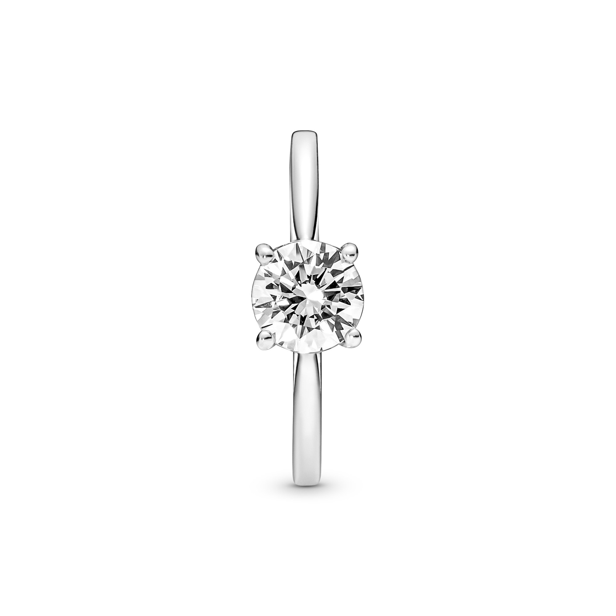 Pandora Ring - Funkelnder Solitär - Sterling Silber - Zirkonia - klar Ansicht 3 – Ansicht 3