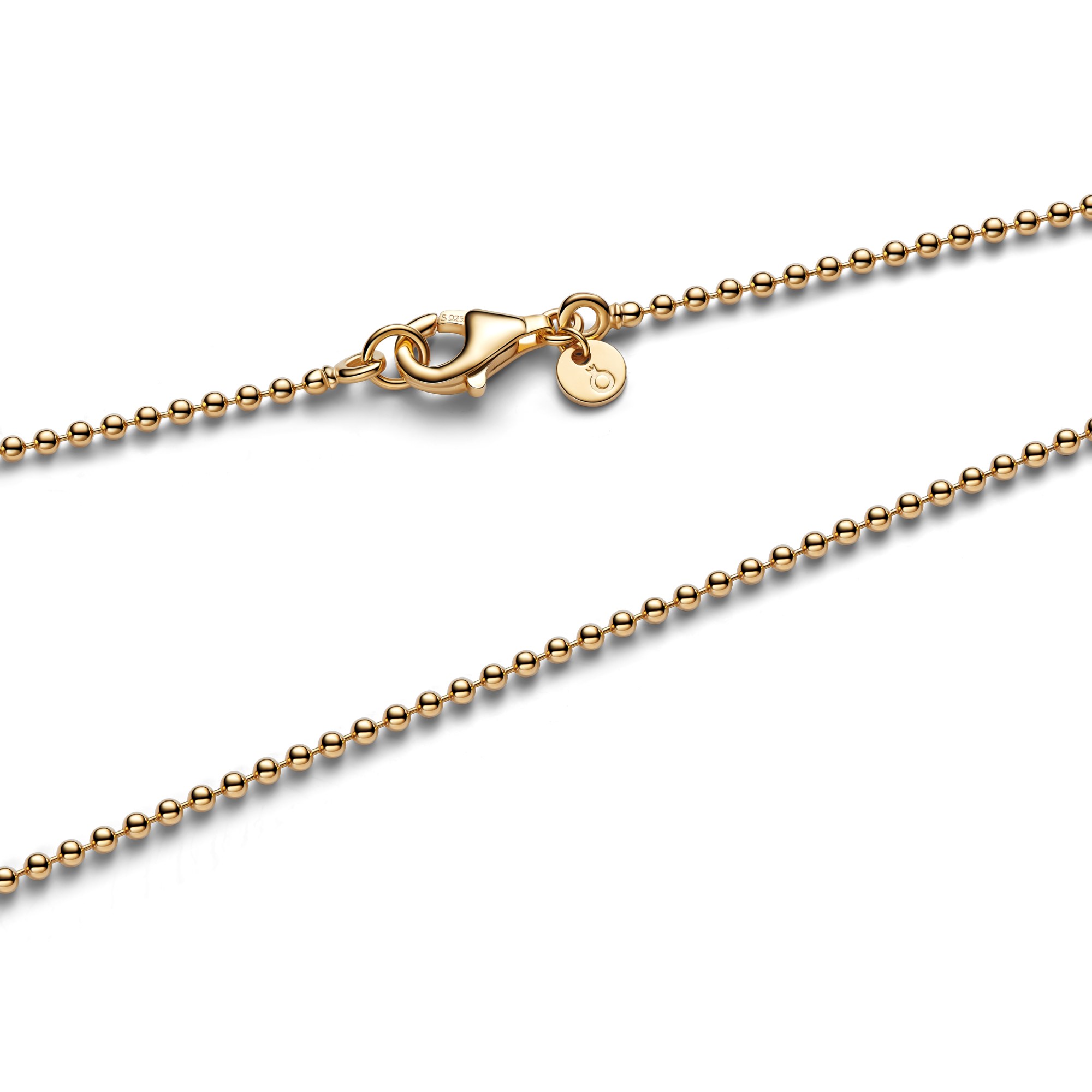 Pandora Kugelhalskette - Gelbgold Vergoldung - 50 cm – Ansicht 2
