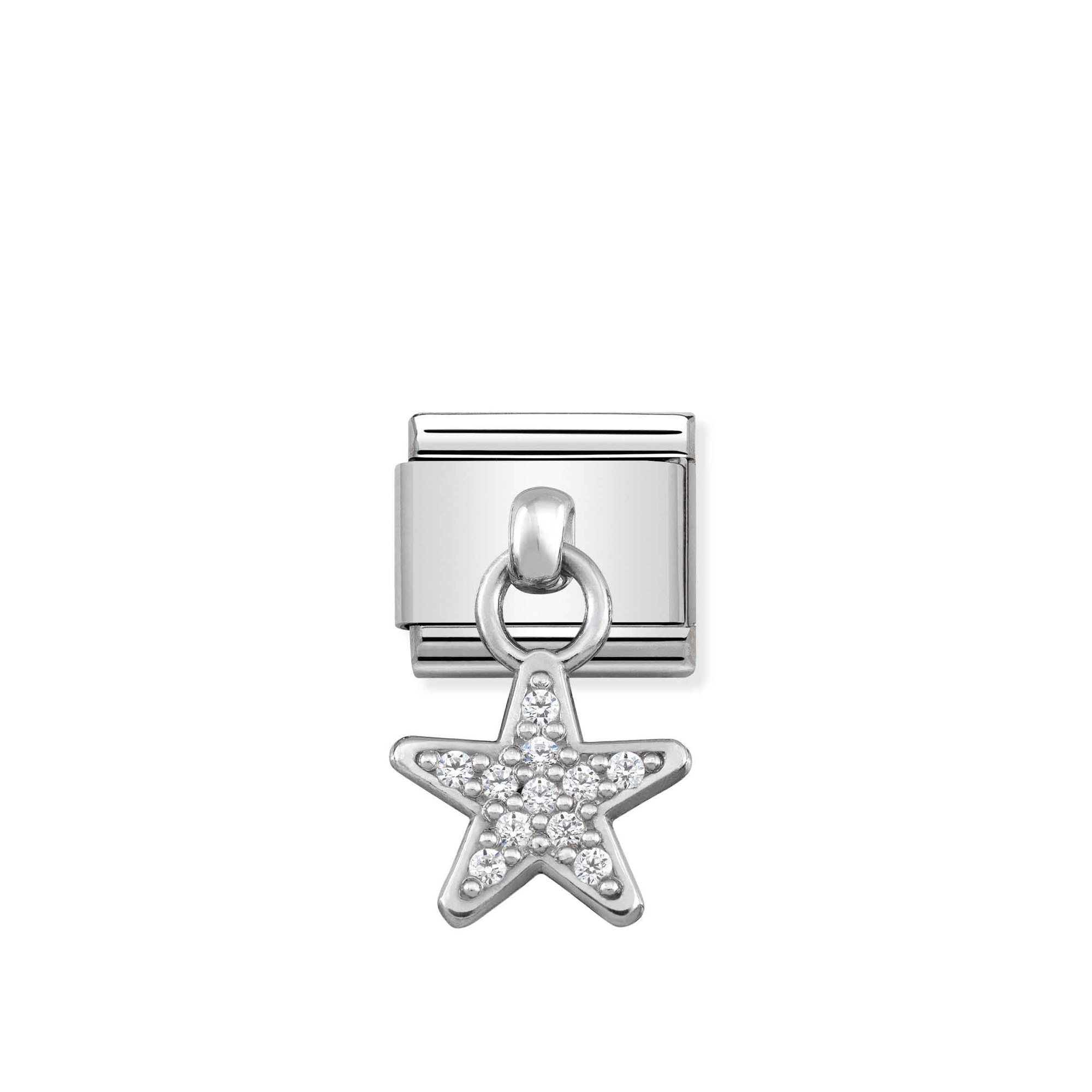 Nomination Classic CHARMS Edelstahl + Silber - Stern
