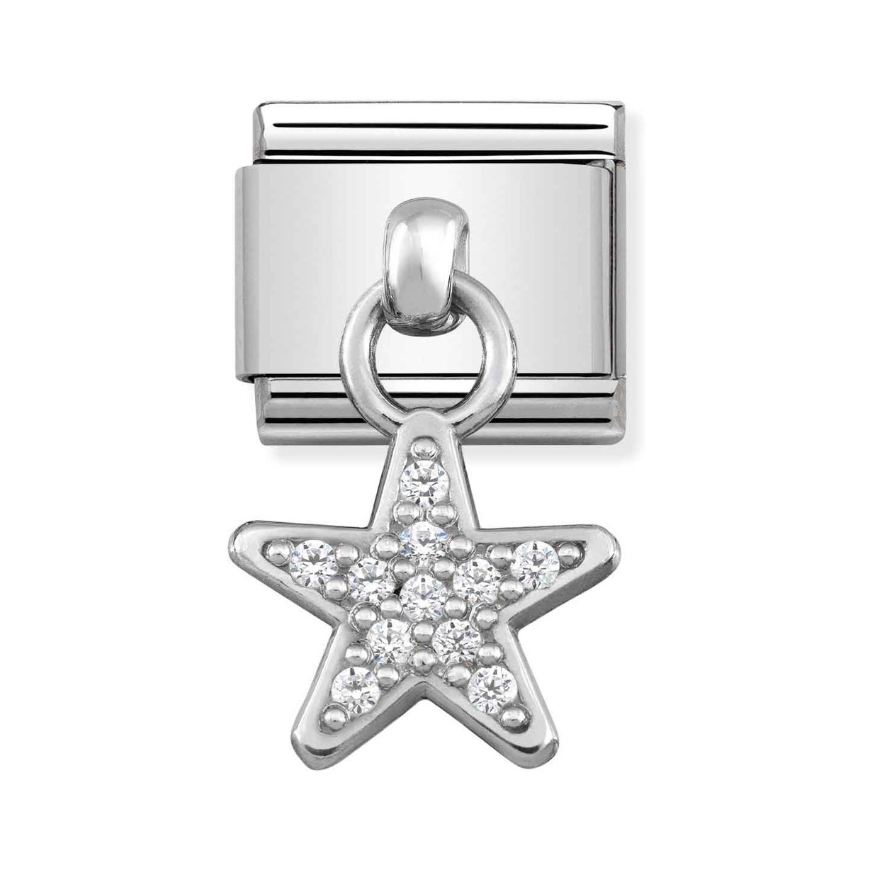 Nomination Classic CHARMS Edelstahl + Silber - Stern