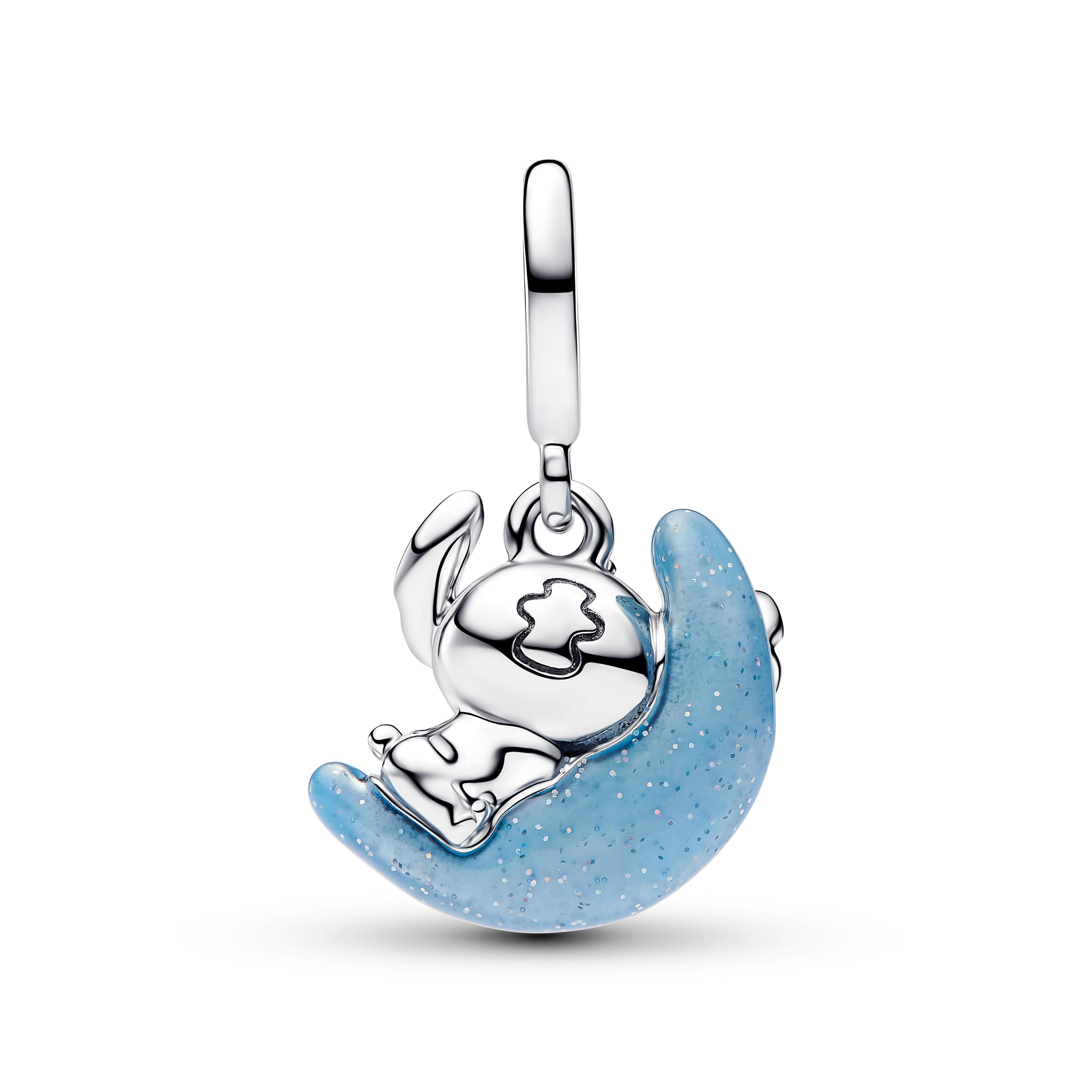 Pandora Disney - Hänge-Charm Stitch Mond - Sterling Silber – Ansicht 2