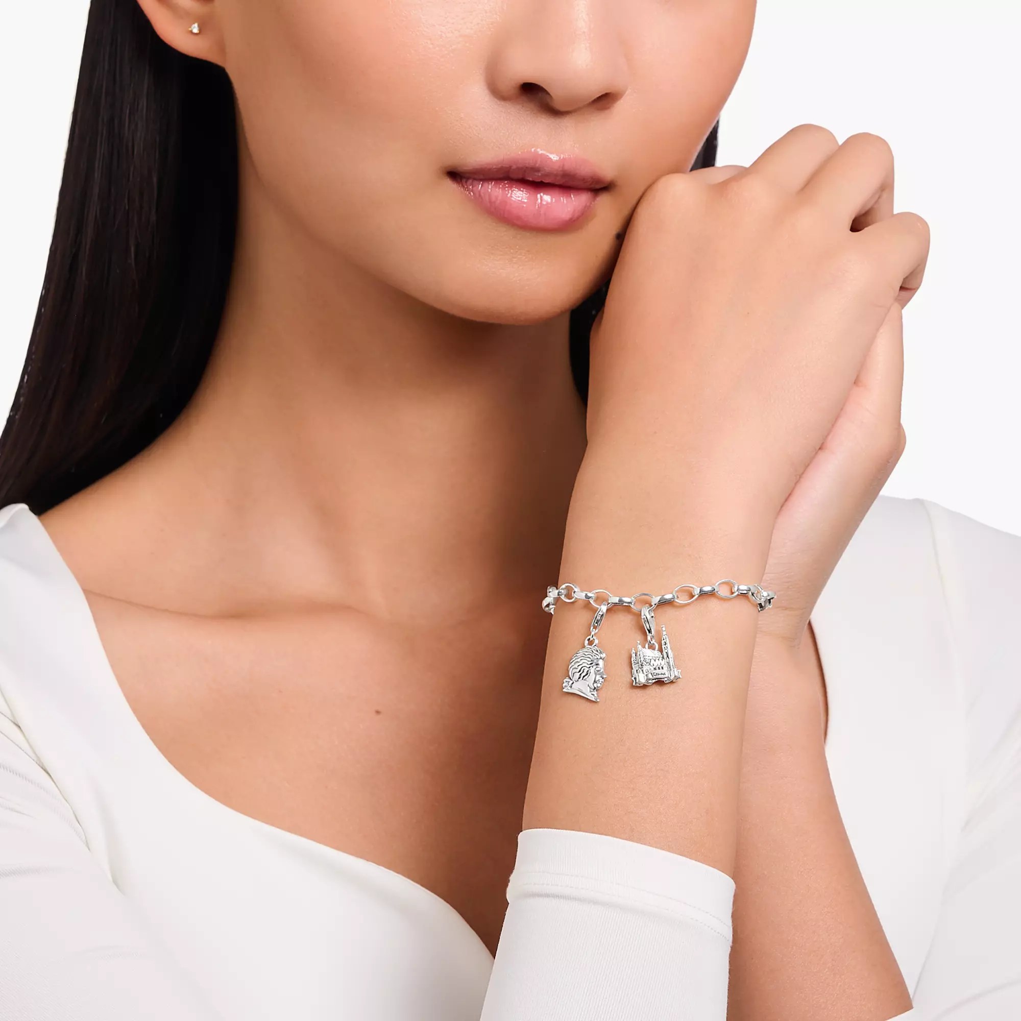 Thomas Sabo Charm-Anhänger - Mozart - Silber gesch. – Ansicht 2