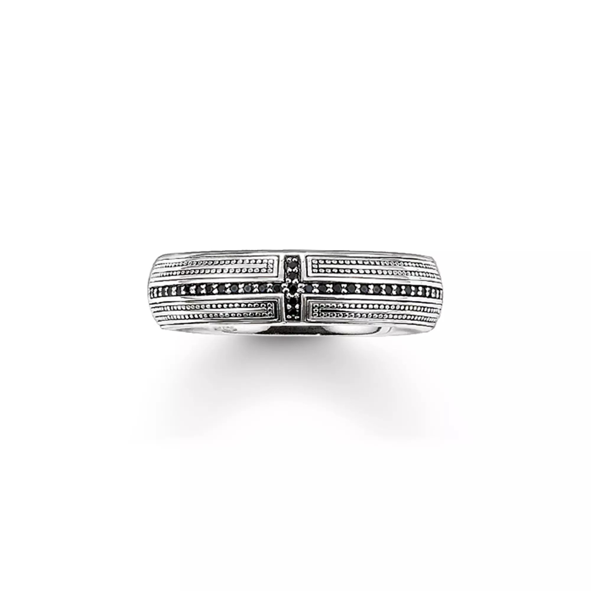 Thomas Sabo Bandring Kreuz Pavé – Silber – Zirkonia