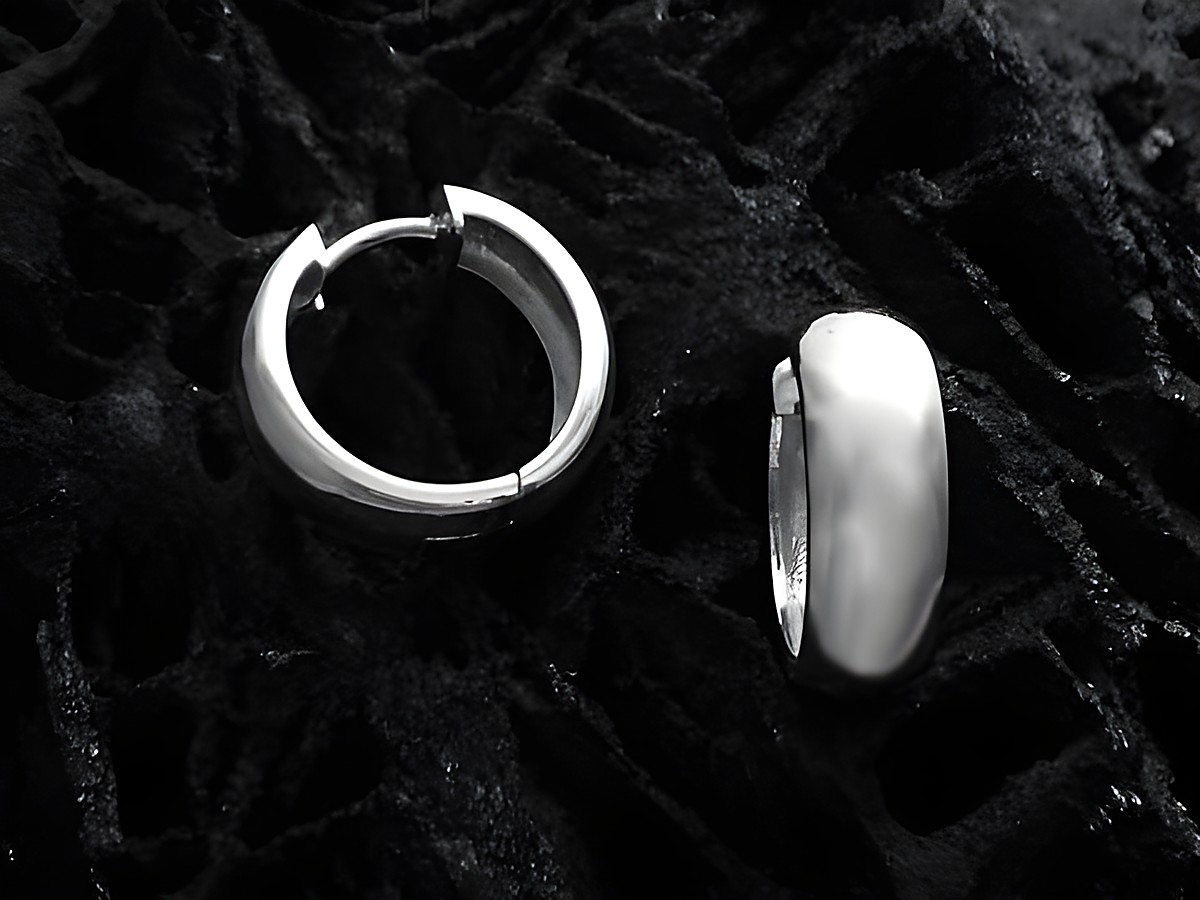 Elegante Creolen aus 1,6 cm Sterling Silber, poliert, Hersteller Juwelier Harnisch, stilvolles Design bis 25 mm, ideal für jeden Anlass.
