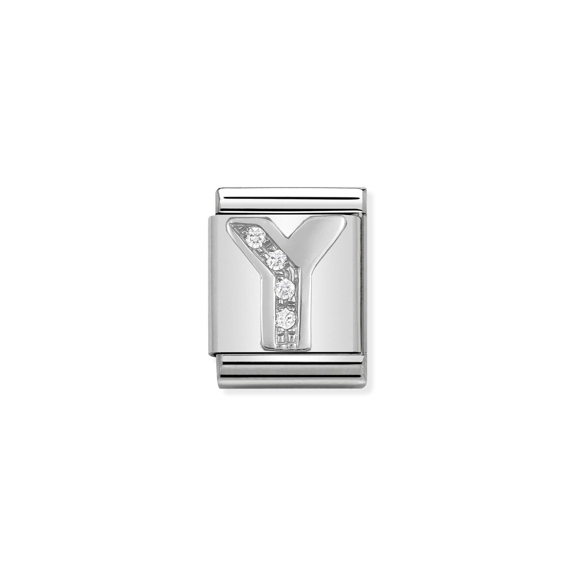 Nomination Composable Big Charm Buchstabe Y - Silber 925, Zirkonia