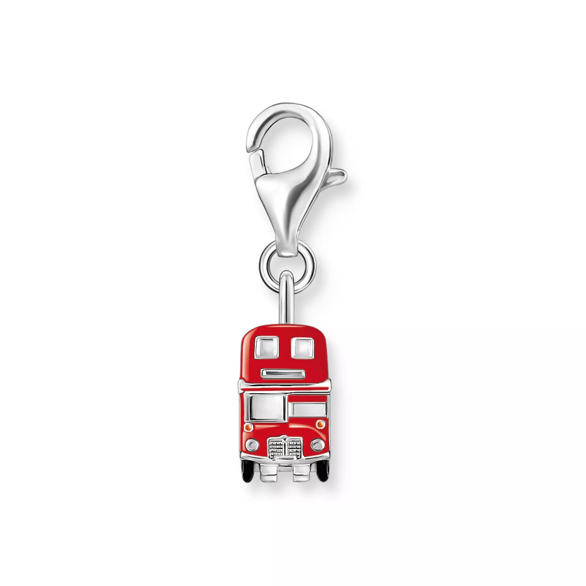 Thomas Sabo Charm-Anhänger - LONDON Bus - Silber & Emaille - Rot – Ansicht 2