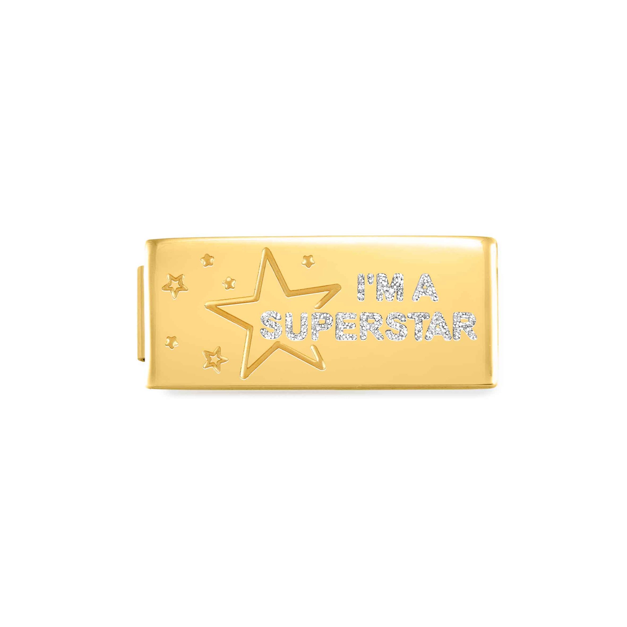 Nomination Classic GLAM Link Double Edelstahl mit Emaille Gelbgold - Superstar