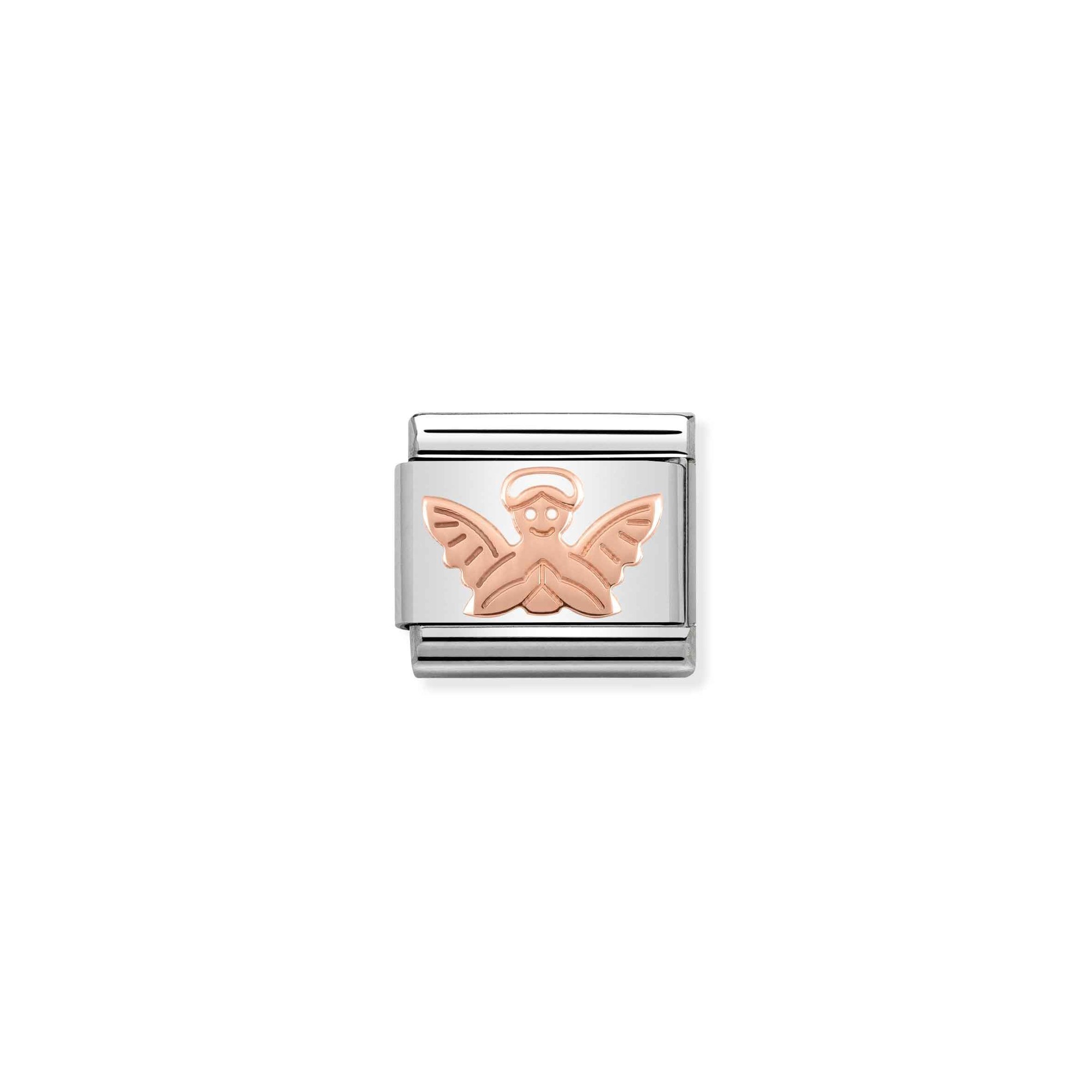 Nomination Composable Classic Charm Engel - Edelstahl, Gold 375 Roségold