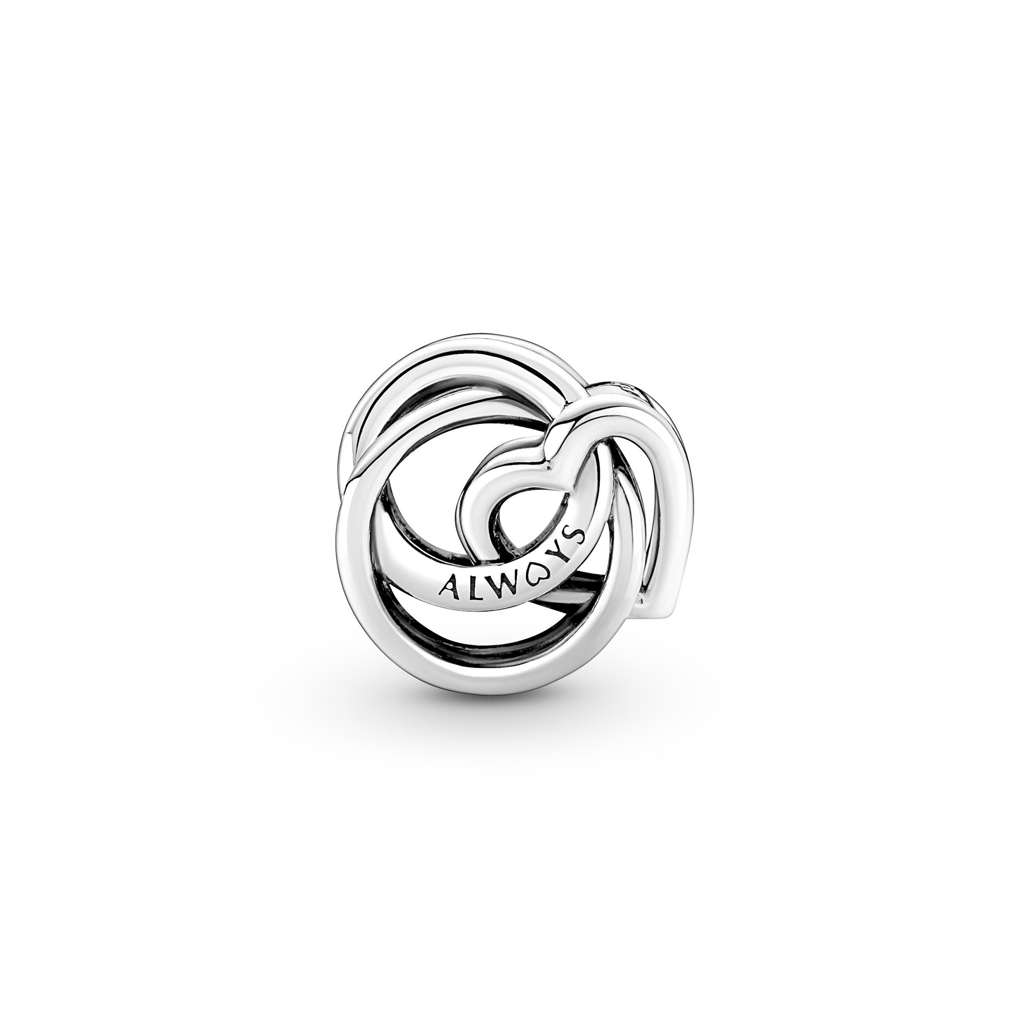 Pandora Familie Für Immer Verschlungenes Herz Charm - Sterling Silber Ansicht 2 – Ansicht 2