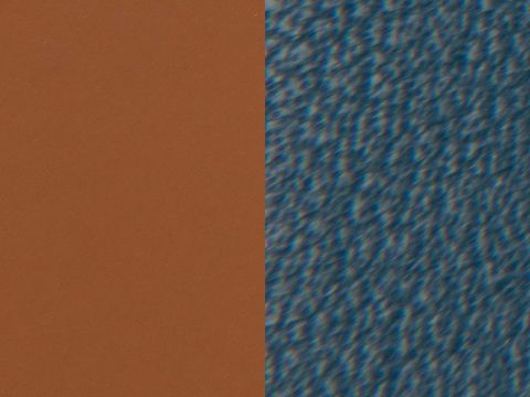 Leder Armreifen Einsatz von Les Georgettes in Kamelbraun Soft und Blaugrün, 8 mm breit, passend für die individuelle Gestaltung.