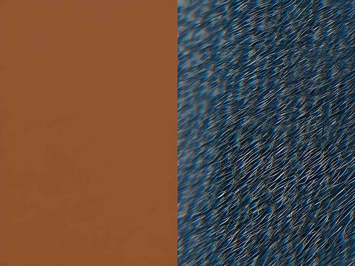 Leder Armreifen Einsatz von Les Georgettes in Kamelbraun Soft und Blaugrün, 8 mm breit, passend für die individuelle Gestaltung.