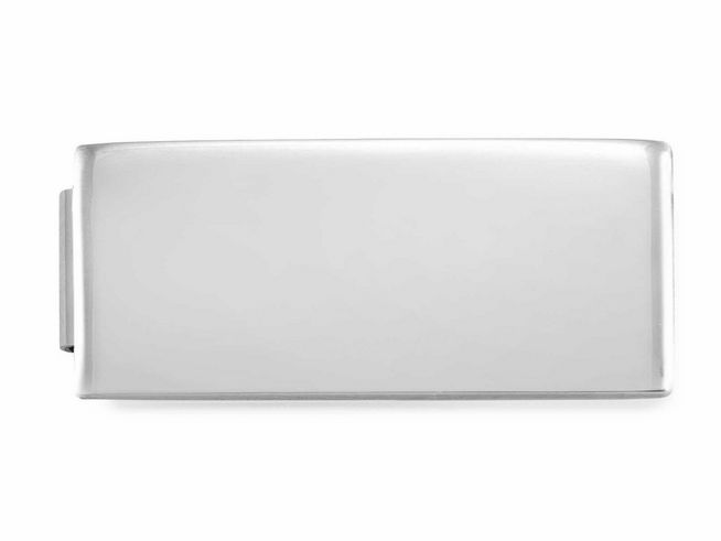 Edelstahl Gravurplatte von Nomination Classic GLAM Link Double in schlichter, rechteckiger Form, ideal für individuelle Gravuren und persönliche Gestaltung.