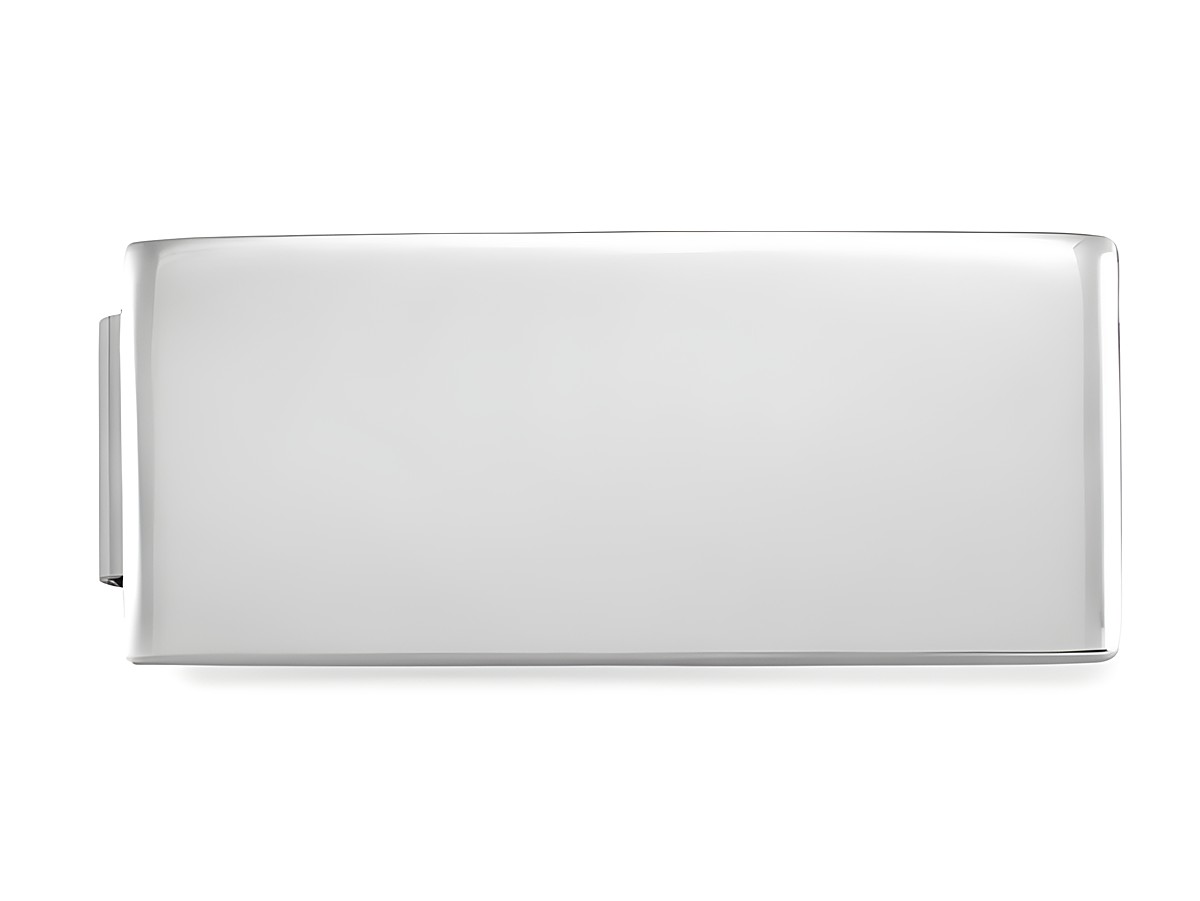Edelstahl Gravurplatte von Nomination Classic GLAM Link Double in schlichter, rechteckiger Form, ideal für individuelle Gravuren und persönliche Gestaltung.