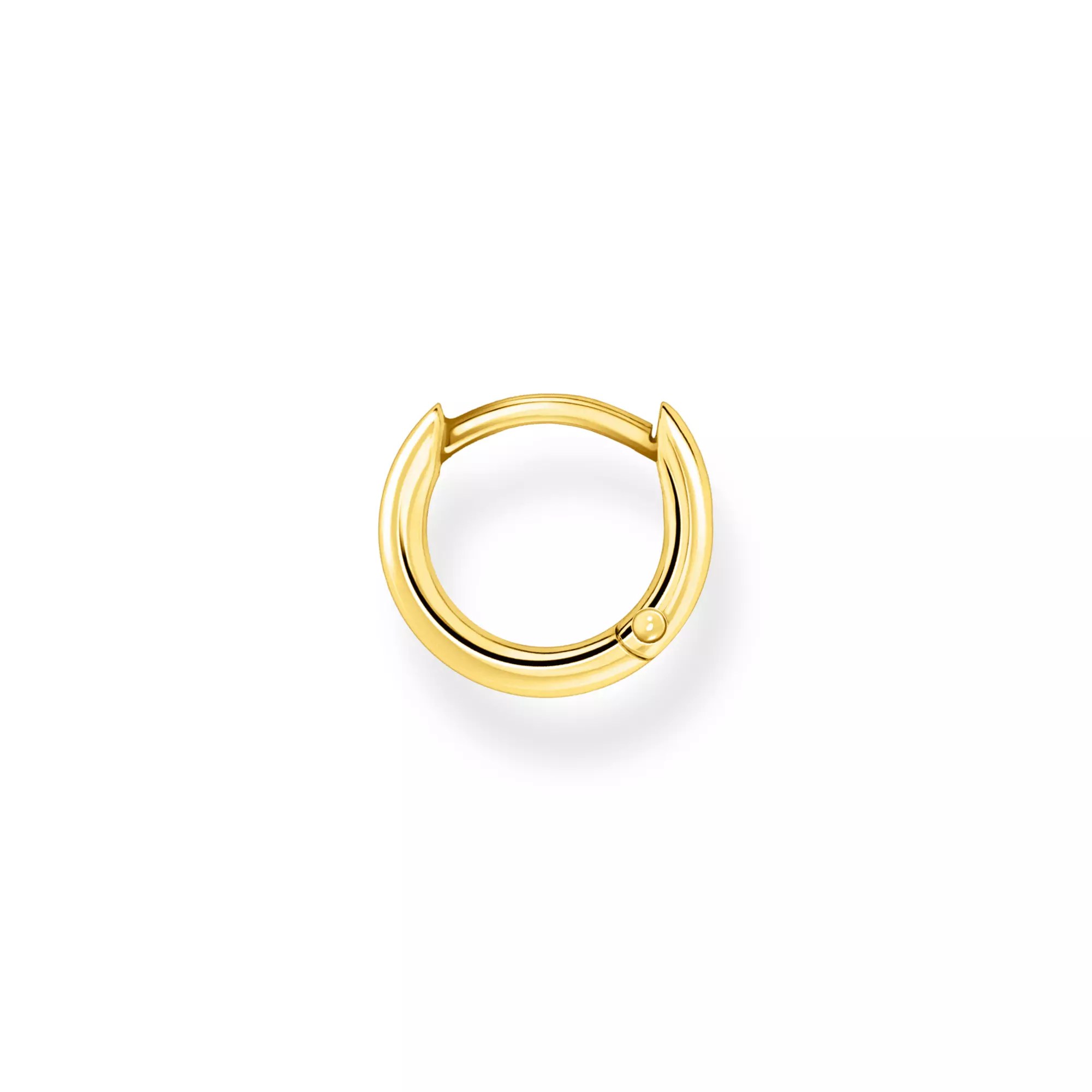 Thomas Sabo Einzel Creole klassisch gold – Silber – 12 mm hoch – Ansicht 2