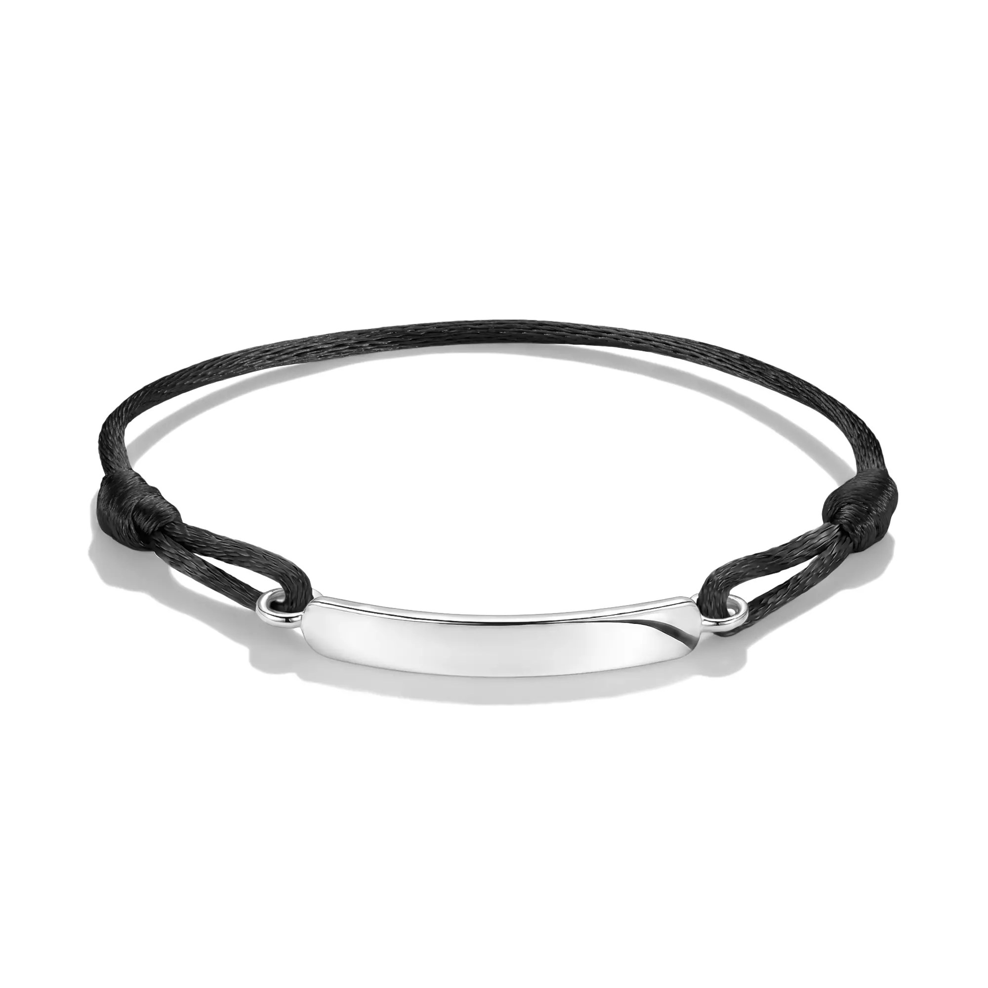 Thomas Sabo Together - Gravur-Armband - 24 cm - Sterling Silber recy. - schwarz