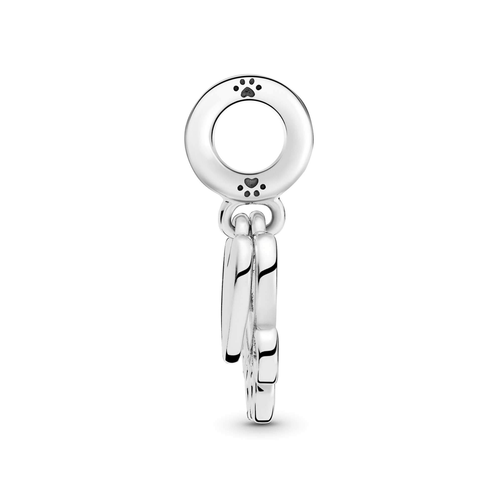Pandora Charm Anhänger - Pfotenabdruck und Herz Silber Anhänger – Ansicht 4