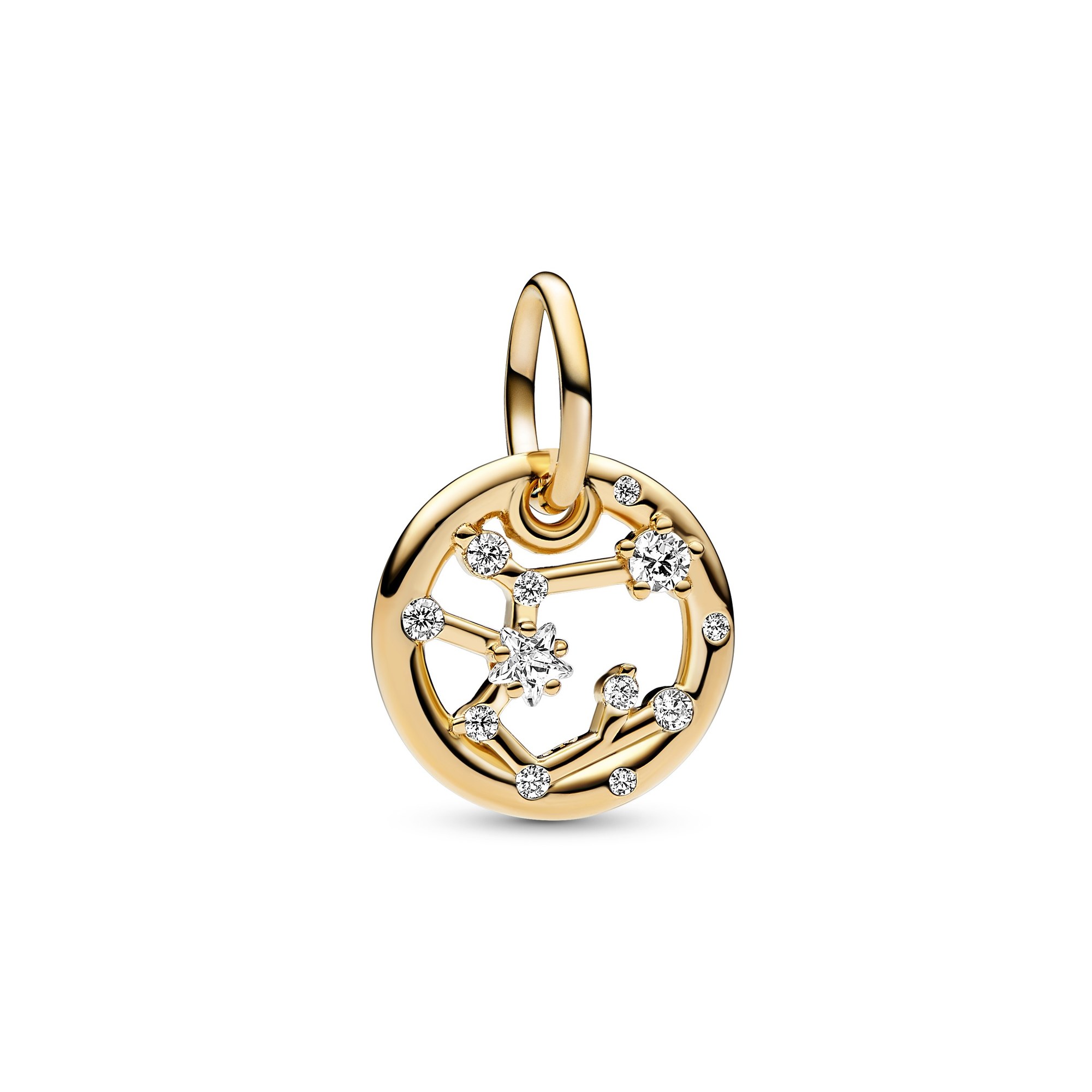 Pandora Sternzeichen Schütze Charm-Anhänger - Gelbgold Vergoldung - Zirkonia