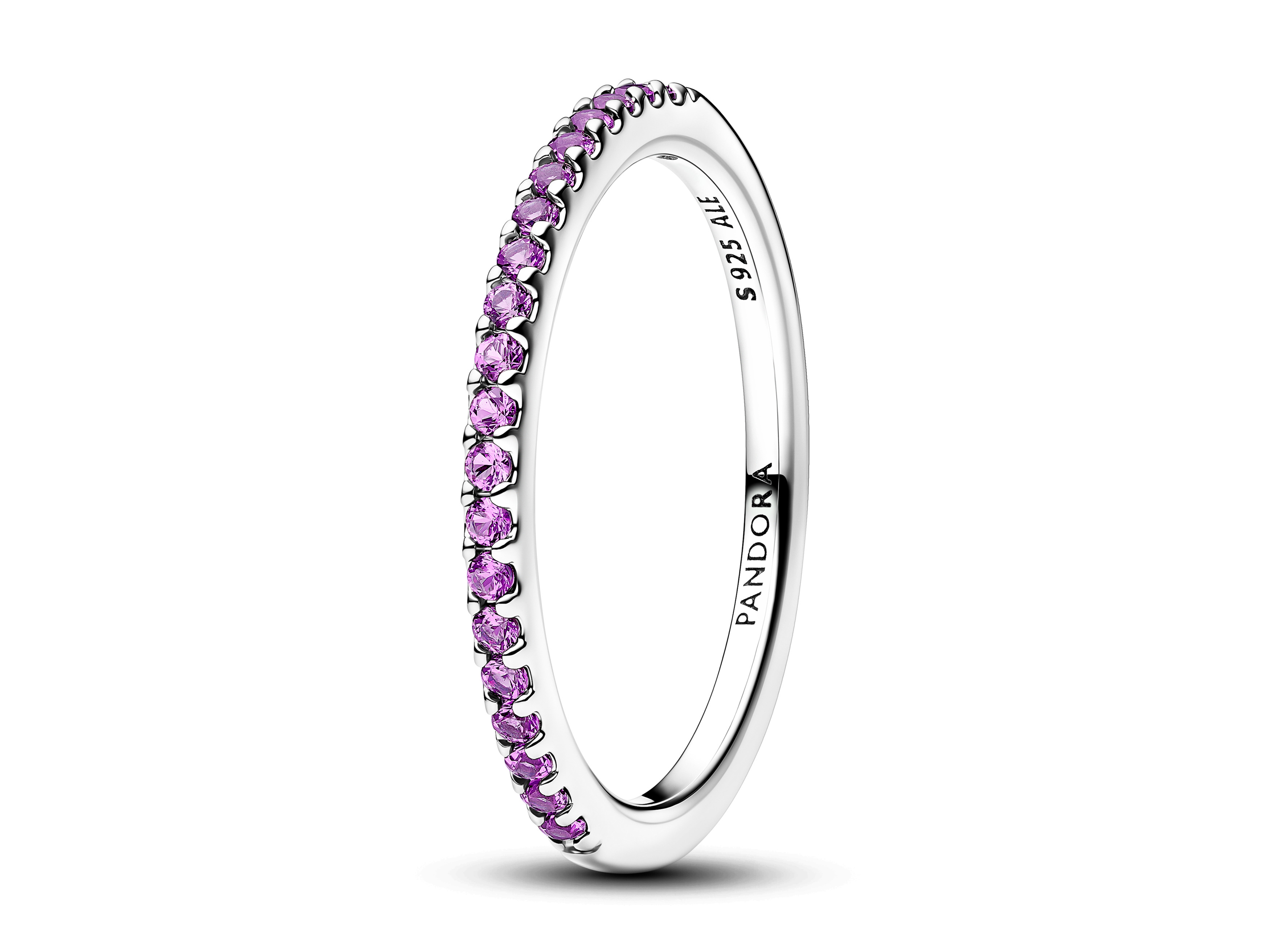 Pandora 192999C04-60 - Funkelnder violetter Halb-Eternity-Ring Zirkonia - Lila - Gr. 60