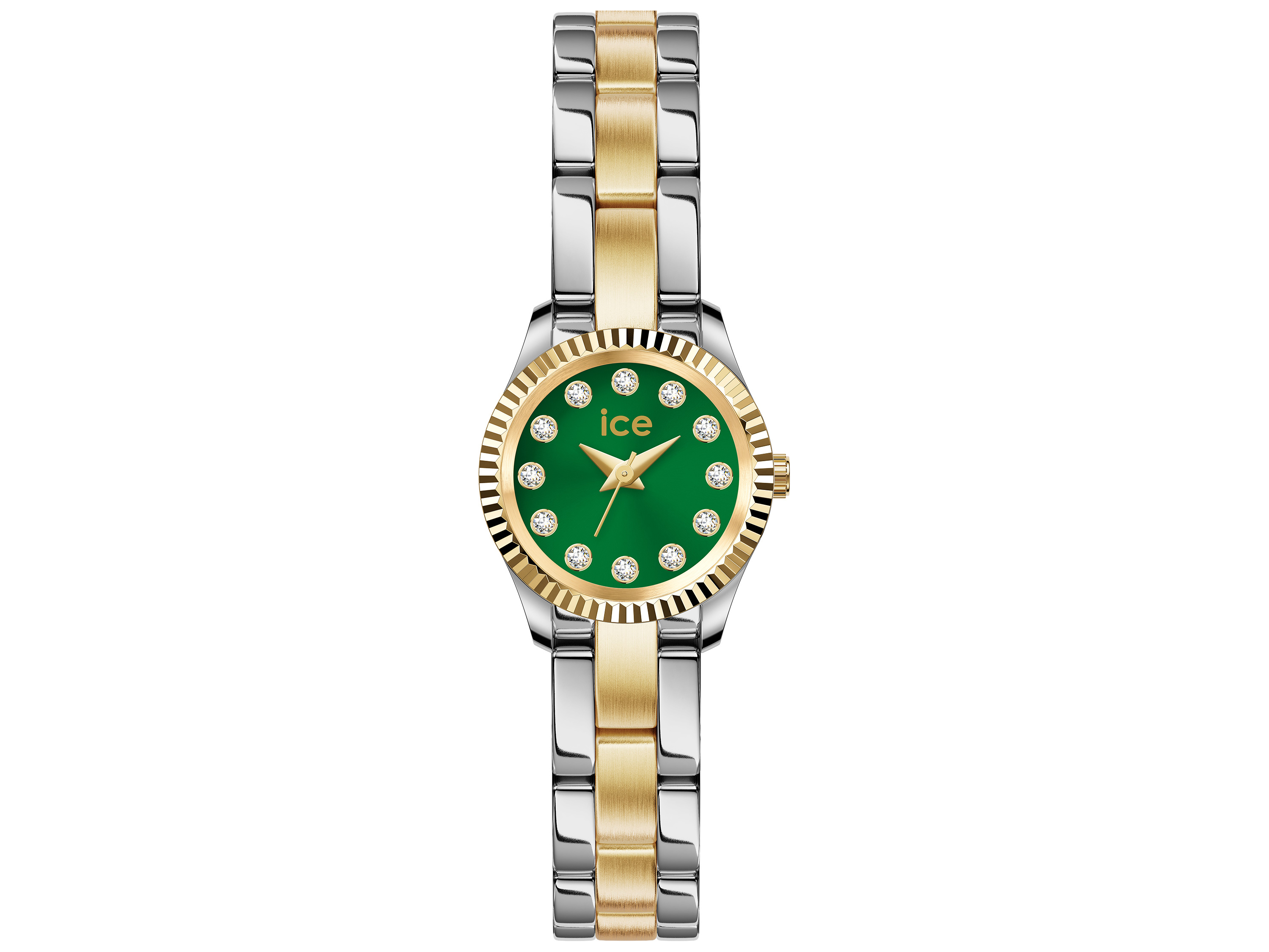ICE Watch Uhr 025538 - ICE mimi Silber Gold - 19 mm bicolor - Grün