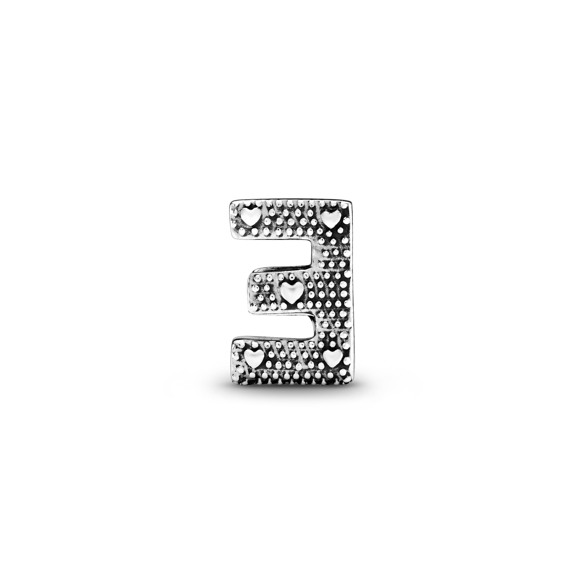 PANDORA Charm - Buchstabe E - Letter E - 925 Sterling Silber – Ansicht 2