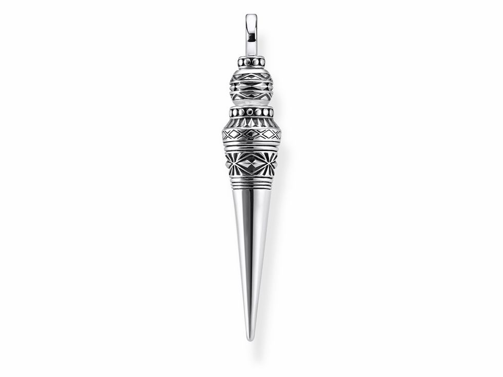 Thomas Sabo Anhänger PE872-637-21 aus Sterling Silber in silberfarben, mit kunstvollem Pendel-Design und verzierten Details, ideal für Ketten.