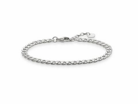 Silbernes Armband von Thomas Sabo LBA0105-001-12-L19,5 cm, handgearbeitet mit geflochtenem Design und praktischem Verschluss, Länge 19,5 cm, ideal für jeden Anlass.
