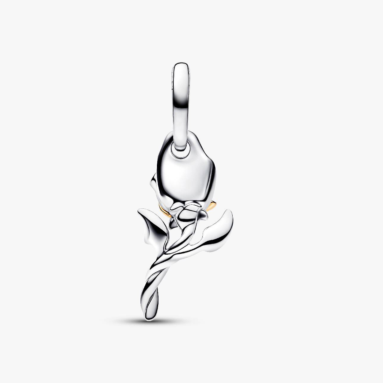 Pandora Disney - Hänge-Charm verzauberte Rose - Sterling Silber bicolor – Ansicht 2
